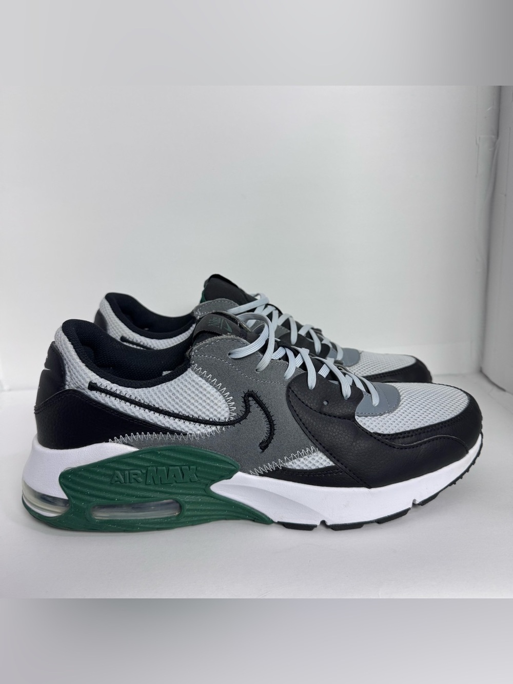 Size 12 - Nike Air Max Excee Mens Black Gorge  Green Athletic Shoes CD4165-018